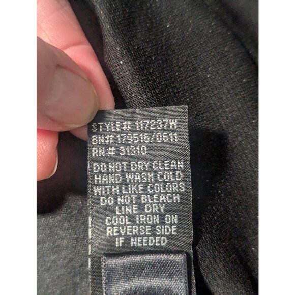 BCX Black Sparkle Beaded Neckline Dress With Flutter Sleeves SZ L Cocktail/Party - Picture 11 of 12